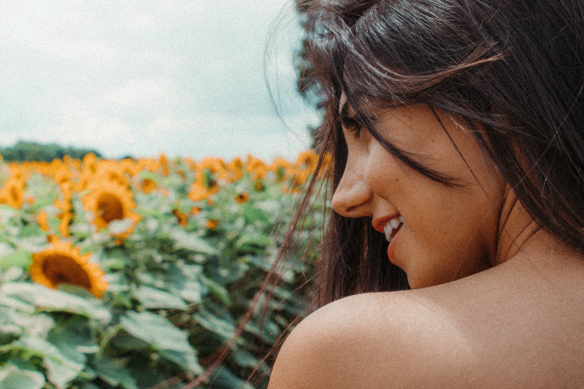 person facing sideways outdoors